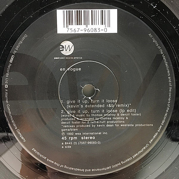 EN VOGUE / Give It Up, Turn It Loose (12) / EastWest