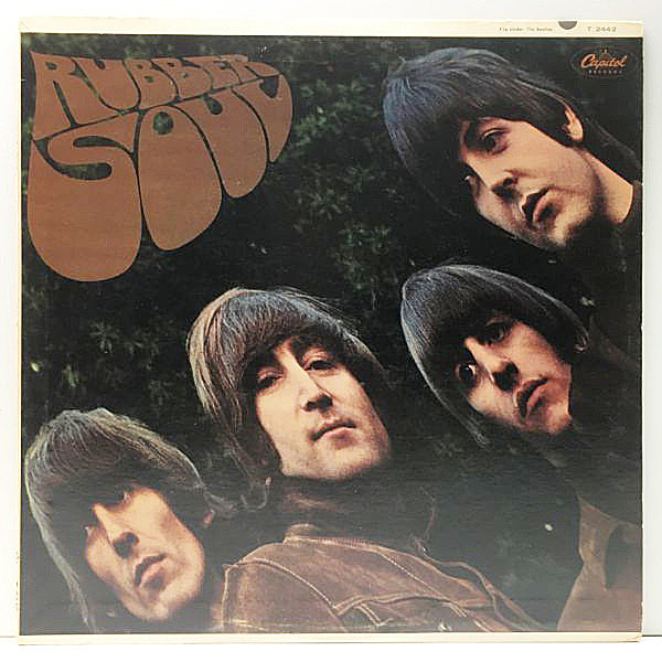 レコードメイン画像：美再生!良ジャケ! MONO 米 USオリジナル 虹リム THE BEATLES Rubber Soul ('65 Capitol T-2442) ビートルズ／ラバー・ソウル Lp モノラル