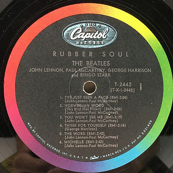 レコード USキャピトル盤 オレンジラベル ラバーソウル ビートルズ 送料込み - メルカリ