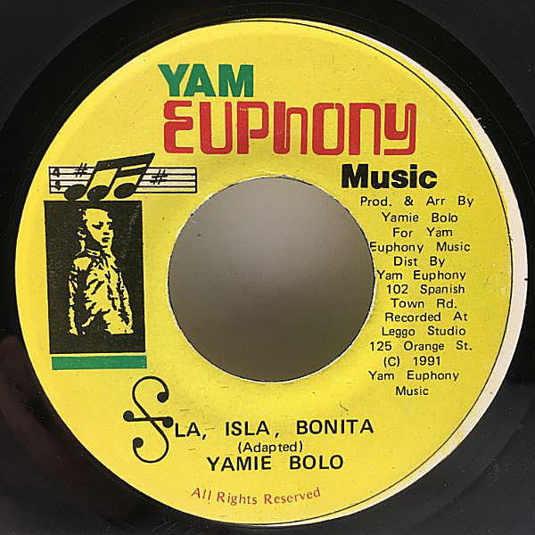 レコードメイン画像：【MADONNA／La Isla Bonita ダブ・カヴァー】良好!! JAオリジナル YAMIE BOLO [YAMI] ('91 Yam Euphony) Dub, Reggae マドンナ 名曲