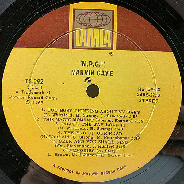 MARVIN GAYE / M.P.G. (LP) / Tamla | WAXPEND RECORDS