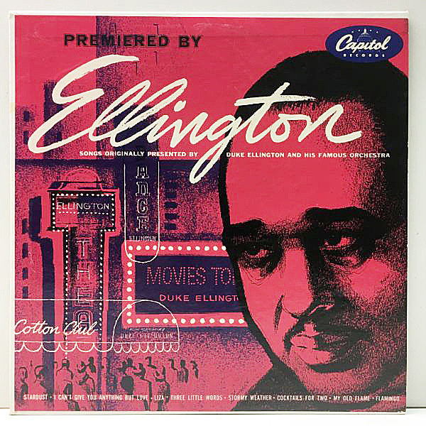 レコードメイン画像：【移籍後の第一弾】10'' FLAT USオリジナル DUKE ELLINGTON Premiered By (Capitol H440) 1st リング・パープル 深溝 MONO 美ジャケ！
