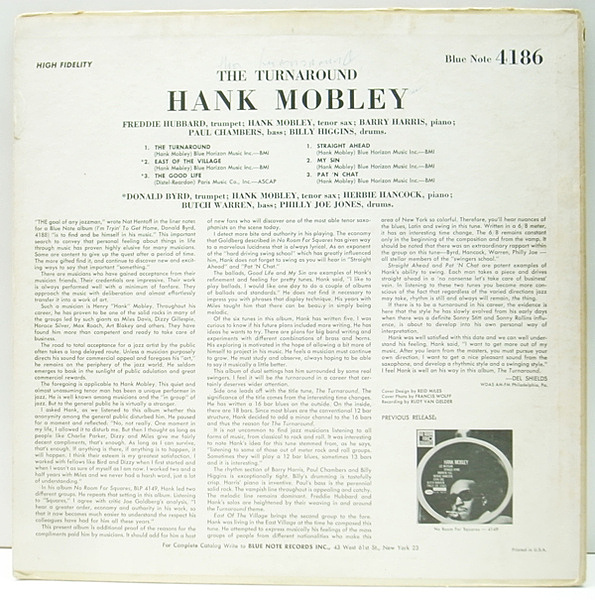 HANK MOBLEY / The Turnaround LP / Blue Note   WAXPEND RECORDS