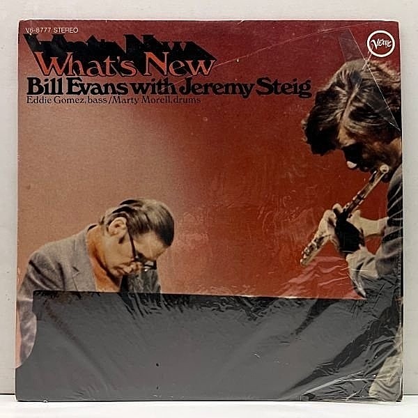 レコードメイン画像：シュリンク極美品!! 初版MGMリム USオリジ BILL EVANS With JEREMY STEIG What's New ('67 Verve) 名演 Spartacus Love Theme, 枯葉 ほか