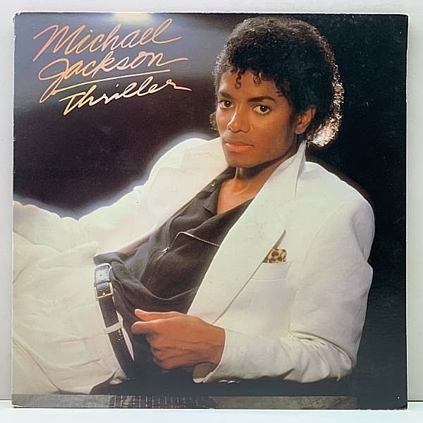 レコードメイン画像：稀少【MJ記載無し2ライン・1マト・英番も1桁】US 完全オリジナル MICHAEL JACKSON Thriller ('82 Epic) マイケル・ジャクソン／スリラー