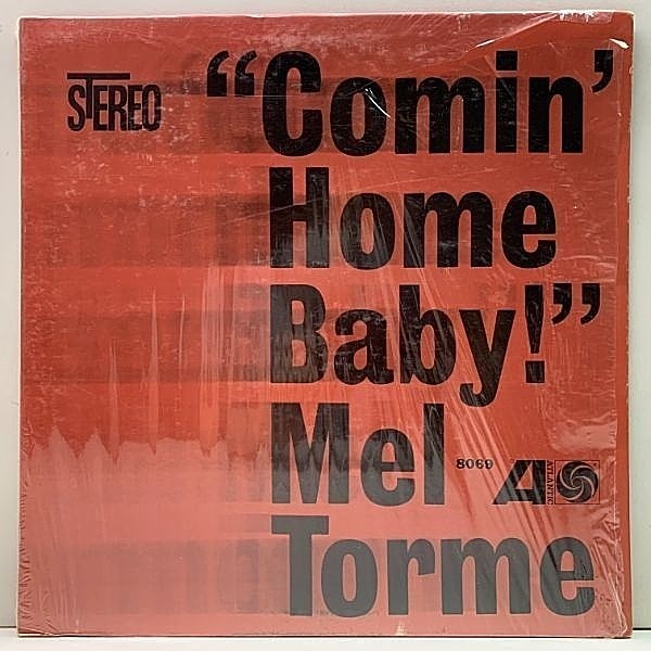 レコードメイン画像：シュリンク良好品!! US初期 3色ラベル MEL TORME Comin' Home Baby! ('62 Atlantic SD 8069) Right Now, Whisper Not, Moanin' ほか