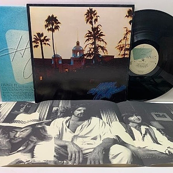 レコードメイン画像：未使用ポスター完品 初版 7E規格 USオリジナル EAGLES Hotel California ('76 Asylum) 不朽の名作 ホテル・カリフォルニア PRCプレス LP