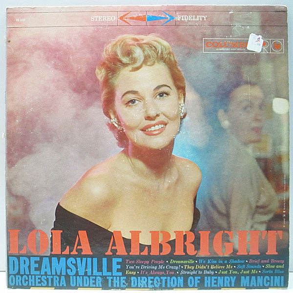 レコードメイン画像：良好!! 6eye 深溝 STEREO オリジナル LOLA ALBRIGHT Dreamsville ('58 Columbia) 金髪美女 ローラ・アルブライト 名盤 LP
