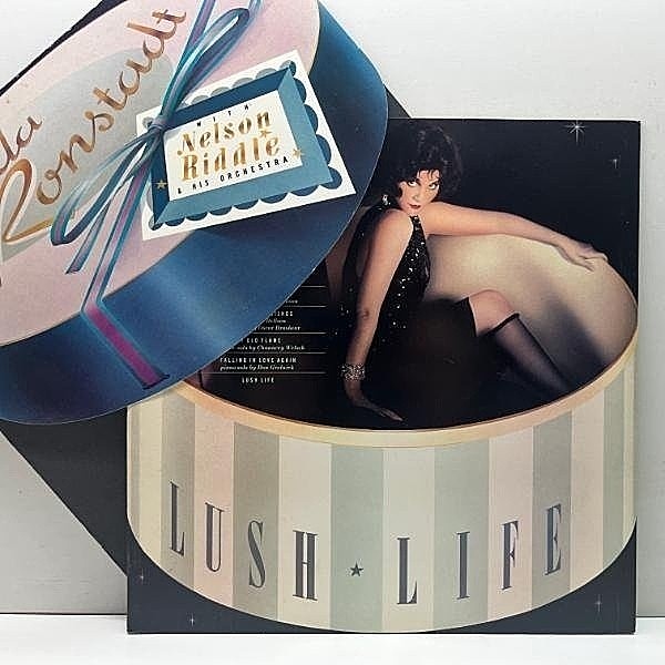 レコードメイン画像：Cut無し!良好! 特殊ジャケ USオリジナル LINDA RONSTADT Lush Life ('84 Asylum) 高音質 LP ヴォーカルファン必携のスタンダード集