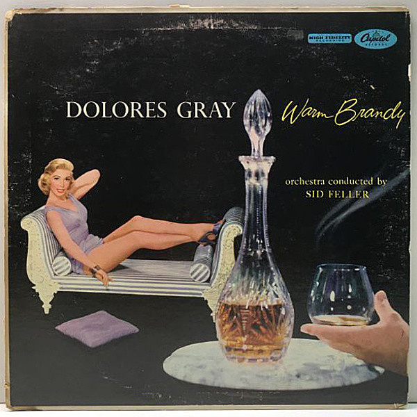 レコードメイン画像：MONO 初版ターコイズ USオリジナル DOLORES GRAY Warm Brandy ('57 Capitol) 数少ないドロレス・グレイが唄う珠玉のバラッド集！