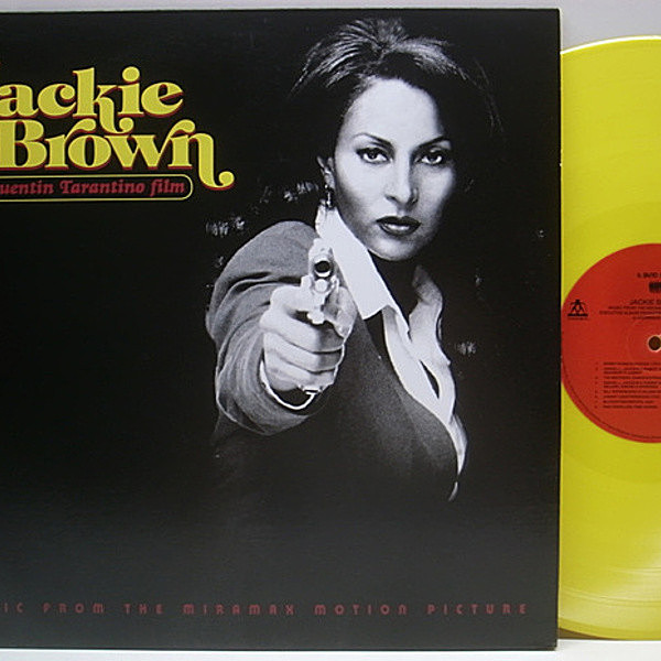 レコードメイン画像：YELLOW VINYL 美品 JACKIE BROWN ('97 A Band Apart) サントラ OST タランティーノ 映画 名作 LP