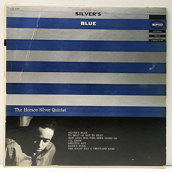 レコードメイン画像：US 完全オリジナル 初回ジャケット MONO 深溝 HORACE SILVER Silver's Blue ('56 Epic LN 3326) DONALD BYRD, HANK MOBLEY ほか