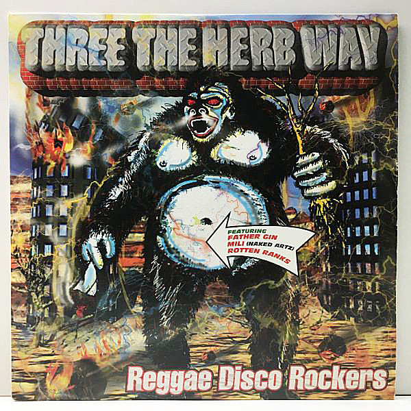 レコードメイン画像：美品!! REGGAE DISCO ROCKERS Three The Herb Way ('97 Flower) EP 12'' Bond Street, Tears On My Pillow, Three The Herb Way 収録