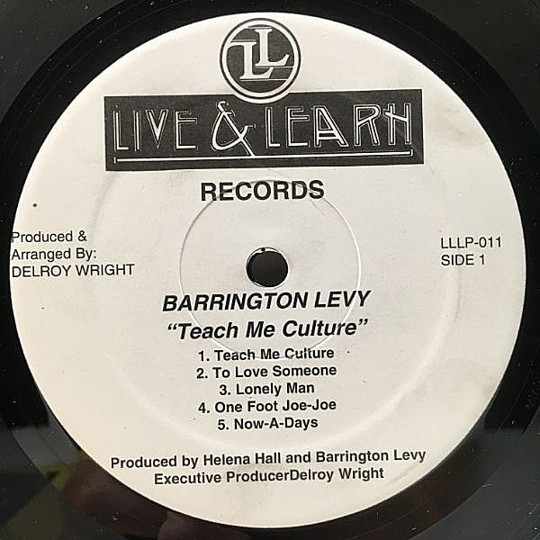 gyldige jeg er træt Tegne BARRINGTON LEVY / Teach Me Culture (LP) / Live & Learn | WAXPEND RECORDS