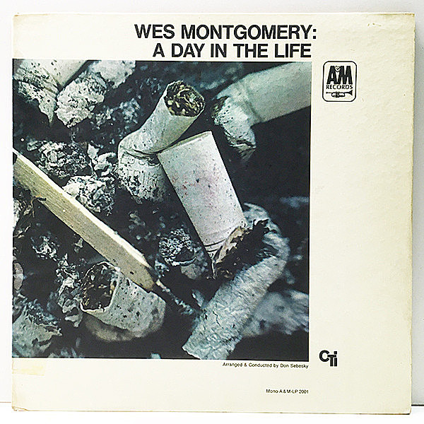 レコードメイン画像：【稀少 MONO モノラル】Rマーク無し VANGELDER刻印 USオリジナル WES MONTGOMERY A Day In The Life ('67 A&M) 米 初回 コーティング仕様