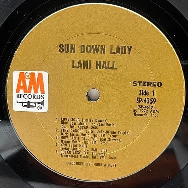 lani hall 『sun down lady』オリジナルレコード LANI HALL / Sun Down Lady (LP) / A&M | WAXPEND RECORDS