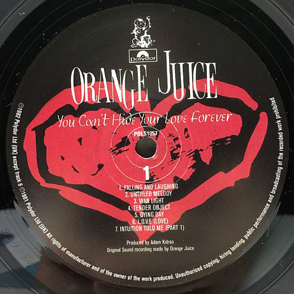 ORANGE JUICE / You Can't Hide Your Love Forever (LP