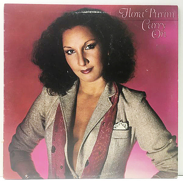 レコードメイン画像：美盤!! 初版 横縞ボーダー USオリジナル FLORA PURIM Carry On ('79 Warner) 専用インナー付属 GEORGE DUKE Prod. 作品