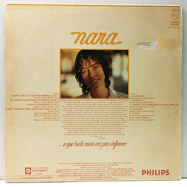 ■ブラジルオリジナル盤/ブラジル音楽傑作■NARA LEAO / ナラレオン■A Nara Leao (ナラ・レオン) - Nara (1967) [Original] (Used LP