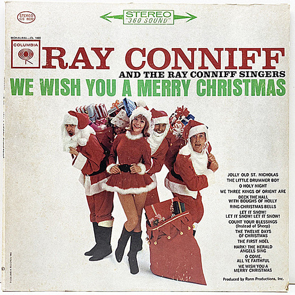レコードメイン画像：【プラチナ・アルバム獲得のX'mas名盤】美盤!! RAY CONNIFF We Wish You A Merry Christmas (Columbia) Early 70's 米プレス クリスマス