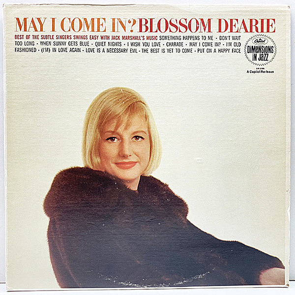 レコードメイン画像：【唯一のキャピトル録音】美盤!! BLOSSOM DEARIE May I Come In? (Capitol) w./Jack Marshall ブロッサム・ディアリー 名盤 Lp