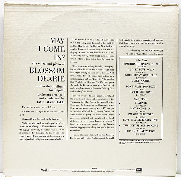 【美品】Blossom Dearie/May I Come In？ Amazon.co.jp: May I Come in?: ミュージック