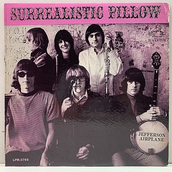 レコードメイン画像：レア!! MONO 初版ニッパー 深溝 USオリジナル JEFFERSON AIRPLANE Surrealistic Pillow グレイス・スリック Grace Slick 米 初回 モノラル