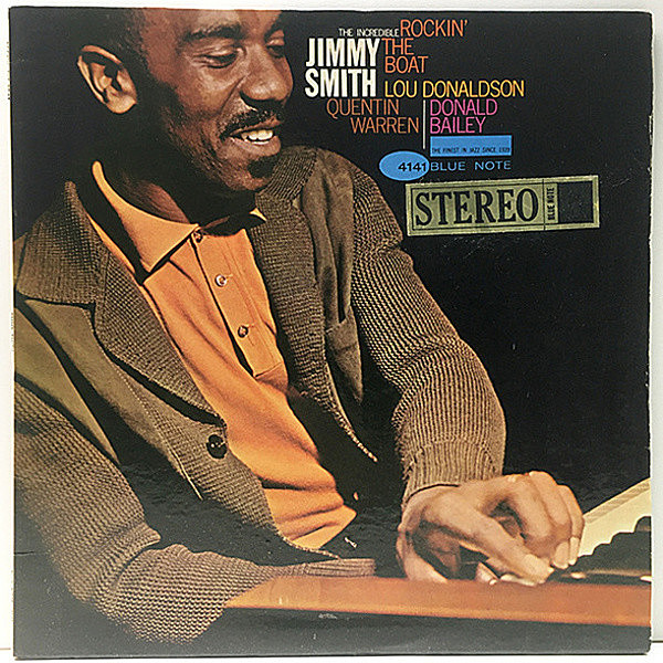 レコードメイン画像：良好!レアな片溝! RVG 耳 NEWYORK 米オリジナル JIMMY SMITH Rockin' The Boat (Blue Note) LOU DONALDOSON参加 US 初回プレス Lp