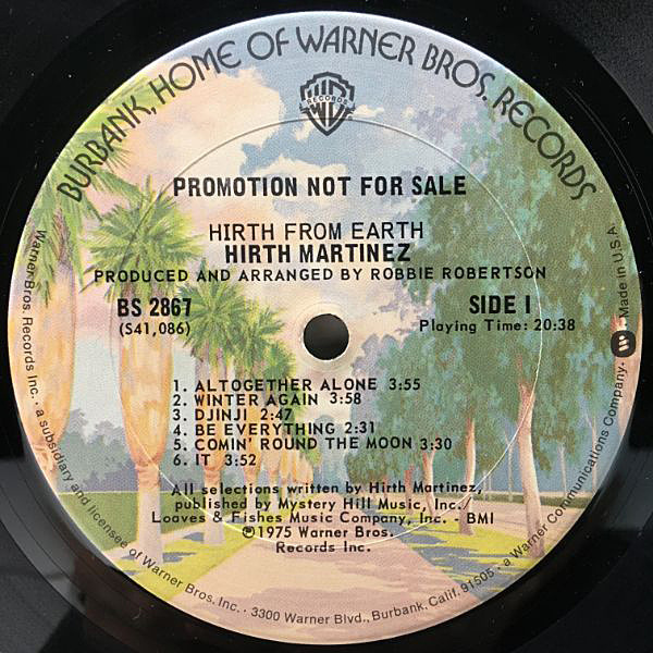 は自分にプチご褒美を / MARTINEZ HIRTH Hirth Bros Warner / (LP) Earth From 洋楽
