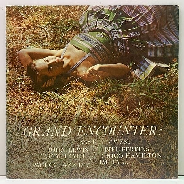 レコードメイン画像：稀少な良好品!! USオリジナル MONO 深溝 コーティング JOHN LEWIS Grand Encounter (Pacific Jazz 1217) BILL PERKINS, JIM HALL ほか