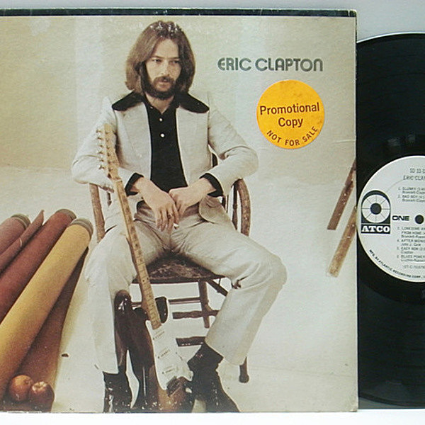 レコードメイン画像：RARE!! 白プロモ USオリジナル ERIC CLAPTON Same／1st 初ソロ・アルバム ('70 Atco) White Promo, CTHプレス エリック・クラプトン LP