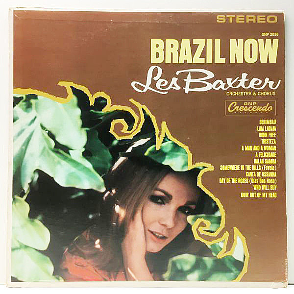 レコードメイン画像：USオリジナル クラブイシュー LES BAXTER Brazil Now (GNP Crescendo) レス・バクスターの興味深いブラジル集 Capitolプレス Club Edition