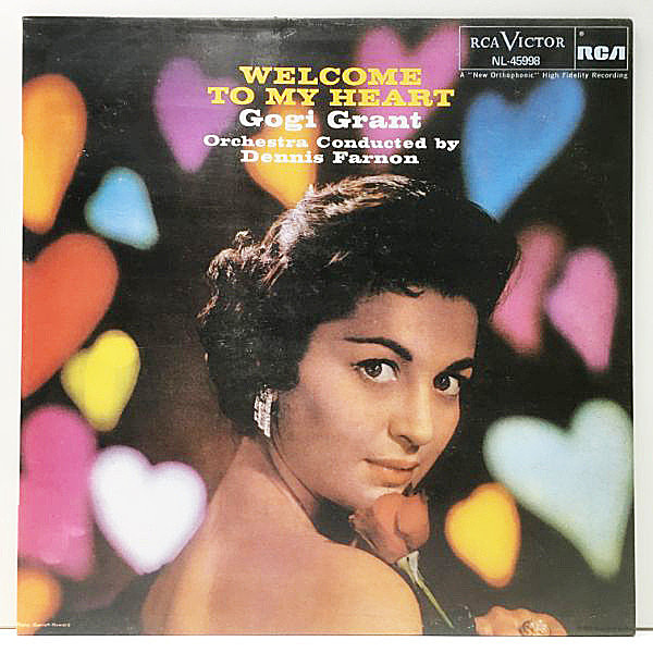レコードメイン画像：美品 SPAINプレス GOGI GRANT Welcome To My Heart (RCA Victor) ゴギ・グラント Lp 上手さが浮き上がる十八番のバラード集