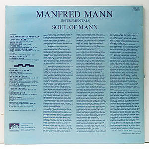 MANFRED MANN / Soul Of Mann (Instrumentals) (LP) / See For
