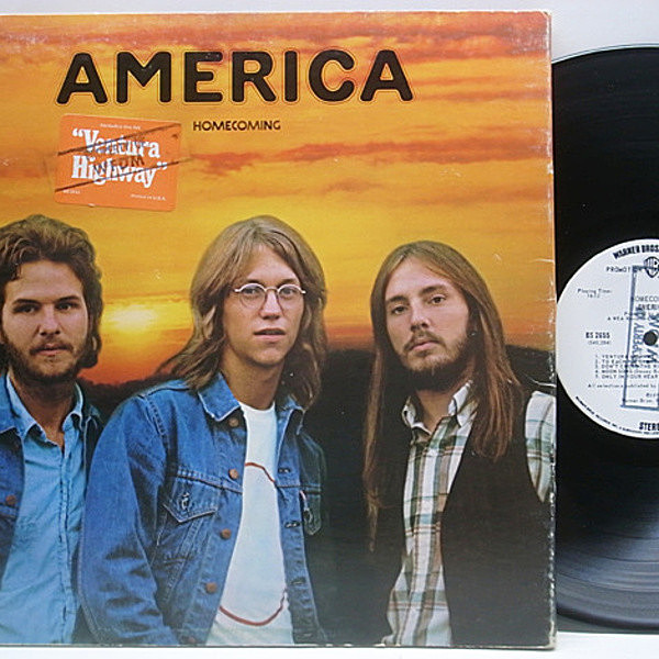 レコードメイン画像：レア 白プロモ USオリジナル AMERICA Homecoming  ('72 Warner Bros. BS 2655) JANET JACKSONネタ 名曲 Ventura Highway 収録 LP