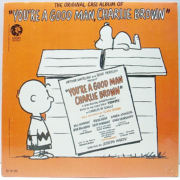 レコードメイン画像：良好!! MONO USオリジナル 三つ折り冊子付き スヌーピー You're A Good Man Charlie Brown ～ Original Cast Album Of モノラル LP