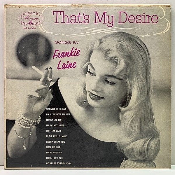 レコードメイン画像：美盤!!【絶世の美女ジャケット】USオリジナル MONO 深溝 FRANKIE LAINE That's My Desire ('55 Mercury) フランキー・レイン 人気盤