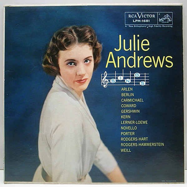 レコードメイン画像：美品 初回ニッパー 銀ロゴ MONO 両溝 JULIE ANDREWS Sings '58年