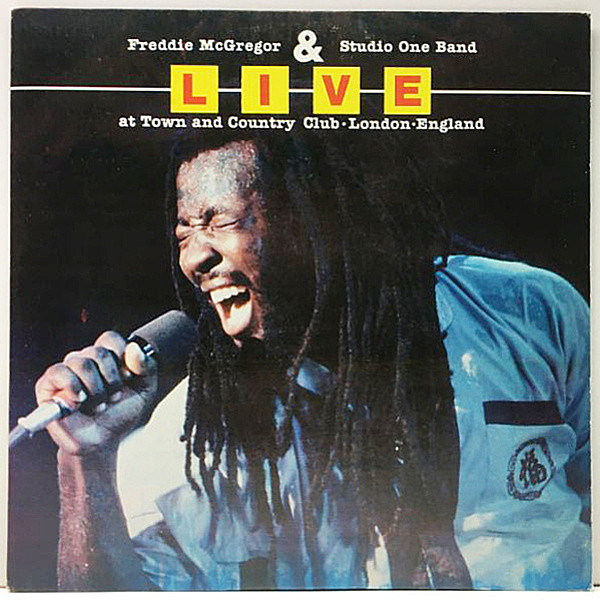 レコードメイン画像：良好品!! JAオリジナル FREDDIE MCGREGOR & STUDIO ONE BAND Live At Town And Country Club London England (Big Ship) 稀少 Lp レコード