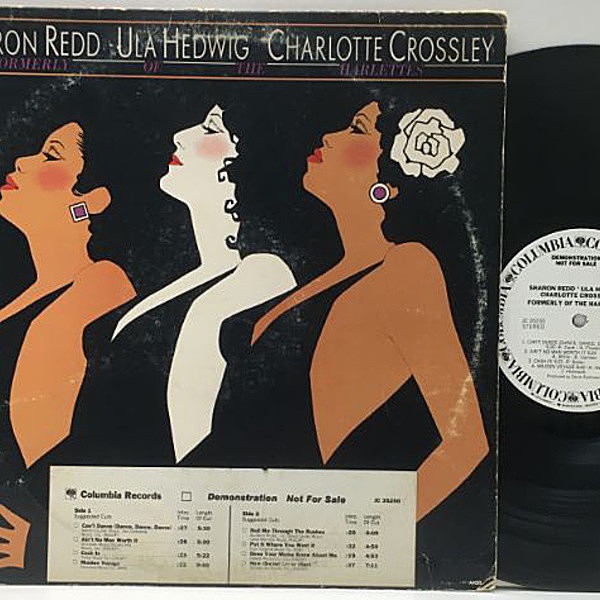 レコードメイン画像：白プロモ USオリジナル SHARON REDD / ULA HEDWIG / CHARLOTTE CROSSLEY Formerly Of The Harlettes ('78 Columbia) Promo LP