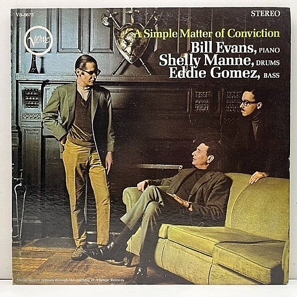 レコードメイン画像：Cut無し!良好! VANGELDER刻印 USオリジナル BILL EVANS A Simple Matter Of Conviction ('66 Verve) w/ SHELLY MANNE, EDDIE GOMEZ