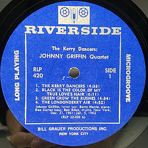 JOHNNY GRIFFIN / The Kerry Dancers (LP) / Riverside
