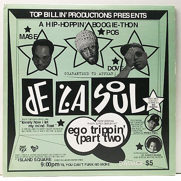 レコードメイン画像：【AL HIRT／Harlem Hindoo使い】USオリジナル DE LA SOUL Ego Trippin' - Part Two ('93 Tommy Boy) LA Jay, Gumbo Funk Remix など5Ver.