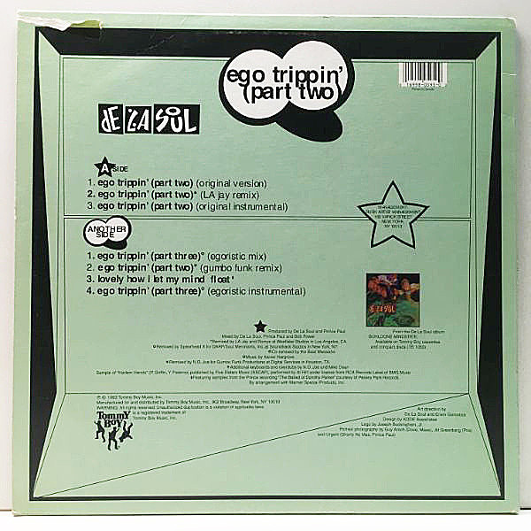 DE LA SOUL / Ego Trippin' - Part Two (LP) / Tommy Boy