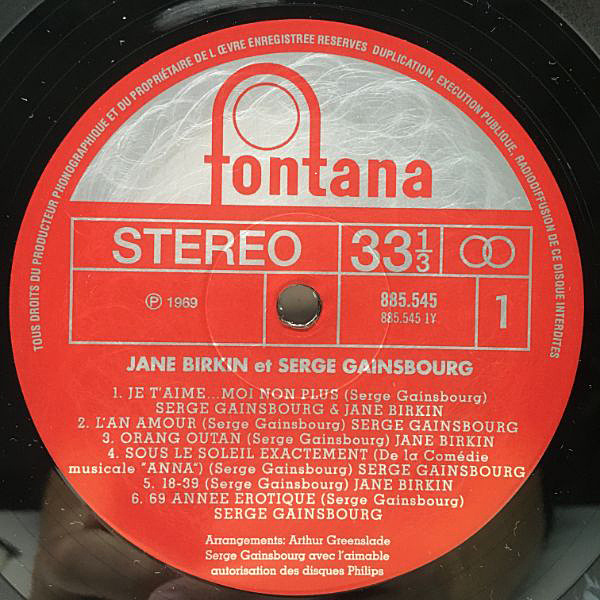 JANE BIRKIN - SERGE GAINSBOURG (180G LP)/JANE BIRKIN & SERGE
