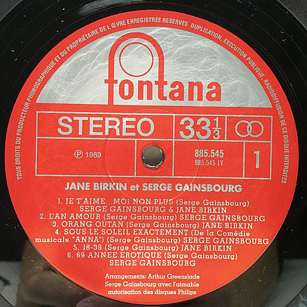 Amazon.com: Je T'Aime Moi Non Plus / Jane B. [Vinyl