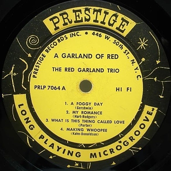 RED GARLAND / A Garland Of Red (LP) / Prestige | WAXPEND RECORDS RED GARLAND / A Garland Of Red (LP) / Prestige | WAXPEND RECORDS