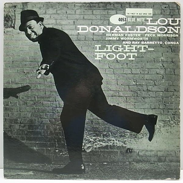 レコードメイン画像：良盤!! MONO 47WEST63rd. 両溝 US 完全オリジナル LOU DONALDSON Light Foot (Blue Note BLP 4053) 激レア
