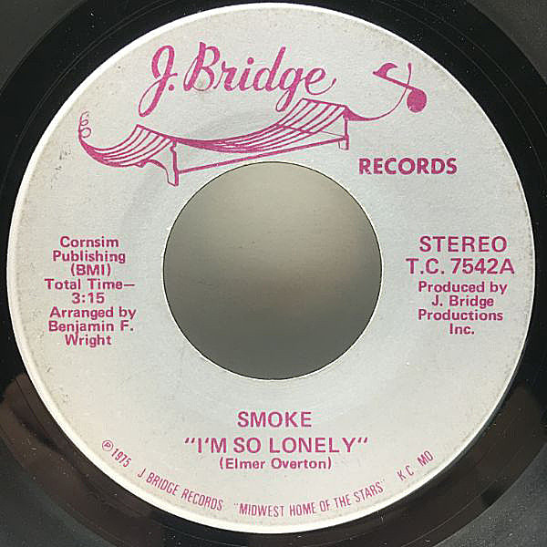 レコードメイン画像：【唯一のアルバムRisin'に収録のグレイトな2曲】USオリジナル SMOKE I'm So Lonely / Have I Really Lost You ('75 J.Bridge) 45's 7インチ