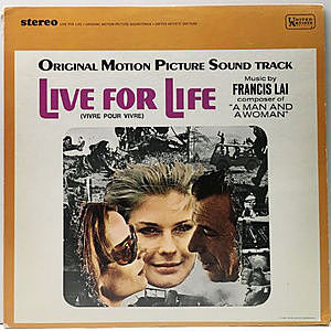 レコード画像：FRANCIS LAI / Live For Life = Vivre Pour Vivre (O.S.T.)